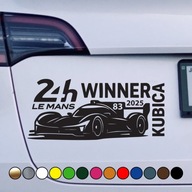 Naklejka winylowa KUBICA 24h Le Mans Winner 2025 #83 – Motorsport