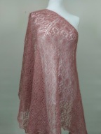 Chusta kid moher jedwab merino rękodzieło