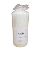 ARIL Świeca walec BEZZAPACHOWA 75 h BIAŁA