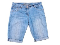 Bootcut spodenki szorty damskie jeans strech M/38 , pas 82 dł.53 , BDB