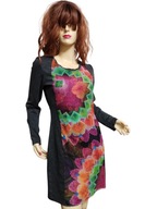 SUKIENKA dzianinowa z kolorowym przodem 36/ 38