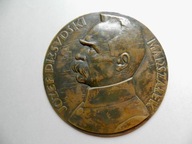 MARSZAŁEK JÓZEF PIŁSUDSKI PLAKIETA AUMILLER WARSZAWA