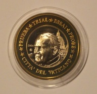 WATYKAN 2004 - 1 EURO JAN PAWEŁ II - SPECIMEN - PRÓBA - PIĘKNA, RZADKOŚĆ