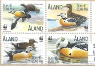 PTAKI EUROPY ALAND 2001 Kaczki ** . Jak na skanie. Stan BDB.