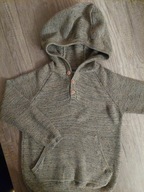 Melanżowy sweterek z kapturem Reserved rozmiar 110 stan idealny raz ubrany