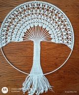 Serwetka .szydełk.na obręczy met.30 cm