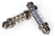 C5W DIODOWA ŻARÓWKA RURKOWA 8 LED BIAŁA 39MM 12V
