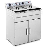 Wyprzedaż! Frytownica dwukomorowa Royal Catering RCKF 16DSH 32 l 6000 W