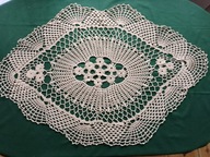 Duża * szydełkowa * beżowa * vintage 100 x 70