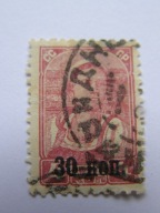 ZSRR - kołchoźnica - nadruk - obiegowy - Mi. 698 - kasowany