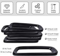 ZESTAW WKŁADEK / NAKŁADKI GRILLA / CZARNE / JEEP RENEGADE 2015-2018