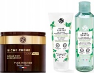 Yves Rocher 1 x Riche Creme Dzień /Noc 75ml + Zestaw oczyszczający