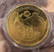 Australijski Kangur 1oz 1 uncja 2021 złota imitacja moneta replika