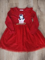 Sukienka r 116 czerwona