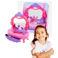 Toaletka ze światłem i dźwiękiem 31x29 cm Toaletka dla Dzieci z Akcesoriami