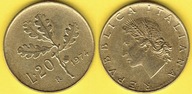 WŁOCHY 20 Lira 1974 r.