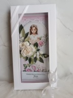 Ręcznie robiona personalizowana kartka na komunię