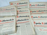 ŻYCIE LITERACKIE lata 70te PRL Gierek socjalizm pisarze gazety zestaw 10szt