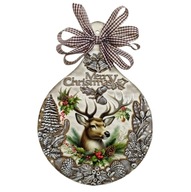 DEKORACJA stojąca motyw jelonka 16cm x 22,5 cm