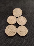 10 złotowe monety 5 sztuk zestaw nr 1