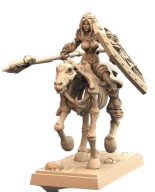 Eternal Rider on Skeletal Steed Wampirzyca Pinup B D&D RPG Druk 3D NSFW