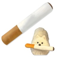 Pluszowa ZABAWKA Dla Psa PAPIEROS 30cm Pluszowy z Piszczałką Duży Miękki