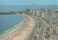 BRAZYLIA - RIO DE JANEIRO - COPACABANA - PLAŻA - Z LOTU PTAKA