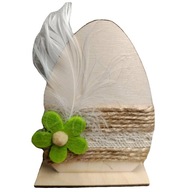 Jajko wielkanocne drewniane ręcznie zdobione