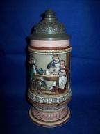Mozliwosc Zmiany Ceny--[@j2] Przesliczny-Stary kufel--1/2L ok, 1900-r-08-