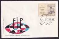 1962 Federacja Filatelistyczna FIP Fi 1189 FDC przywieszka lewo