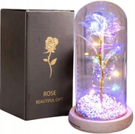WIECZNA RÓŻA W SZKLE LED | PREZENT NA DZIEŃ KOBIET DLA NIEJ I DLA NIEGO