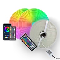 Taśma 5m LED RGB Wodoodporna Pilot z Aplikacją USB Neon Elastyczny