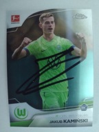 Karta topps chrome Bundesliga Wolfsburg Jakub Kamiński 2023/24