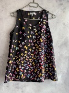 Influence 36 38 bluzka top czarna kolorowe motylki
