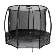 Trampolina Jumpi Maxy Comfort Plus 312cm Czarna z Siatką Dla Dzieci