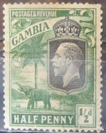 Gambia kolonia brytyjska stary znaczek (2/20