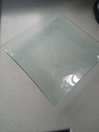 Gładki szklany talerz do ciasta patera szer.26,5x26,5cm