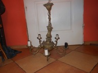 ŁADNY STARY ŻYRANDOL MOSIĘŻNY