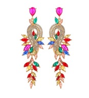 KOLCZYKI CYRKONIE kolorowe multikolor WIZYTOWE nowe długie Dzień Kobiet