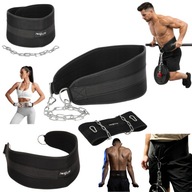 DIP BELT PAS OBCIĄŻENIOWY KULTURYSTYCZNY Z ŁAŃCUCHEM MOCNY DO PODCIĄGANIA
