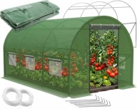 TUNEL FOLIOWY OGRODOWY 2X3 STELAŻ RURKI SZKLARNIA WARZYWA OWOCE FOLIAK 6M2