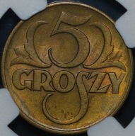 5 groszy 1923 - MS 63 - NGC - MENNICZE