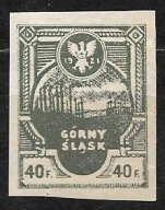 &&ROCZNIK 1921 POCZTA POWSTAŃCZA - GÓRNY ŚLĄSK Fi 4A** / WYDANIE KORFANTEGO
