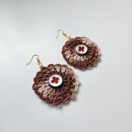 Kolczyki rękodzieło na szydełku