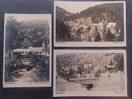 MIĘDZYGÓRZE (1), zestaw 3 pocztówek , Mańkowski