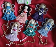 Aniołki - zestaw makrama