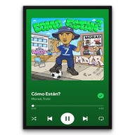 Plakat z ramą 30x40cm Como Estan Morad rap trap | Pomysł na Prezent
