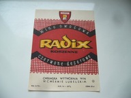 PRL STARA ETYKIETA Z KOLEKCJI WINO RADIX CHEŁM LUBELSKI