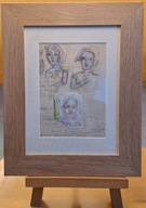 Levkovitch (1936-2025) DYLEMAT 1982 GWASZ technika mieszana PRACA SYGNOWANA