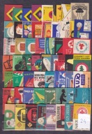 Polska, lata 50/60/70-te etykiety zapałczane, mix /Nieb 24/